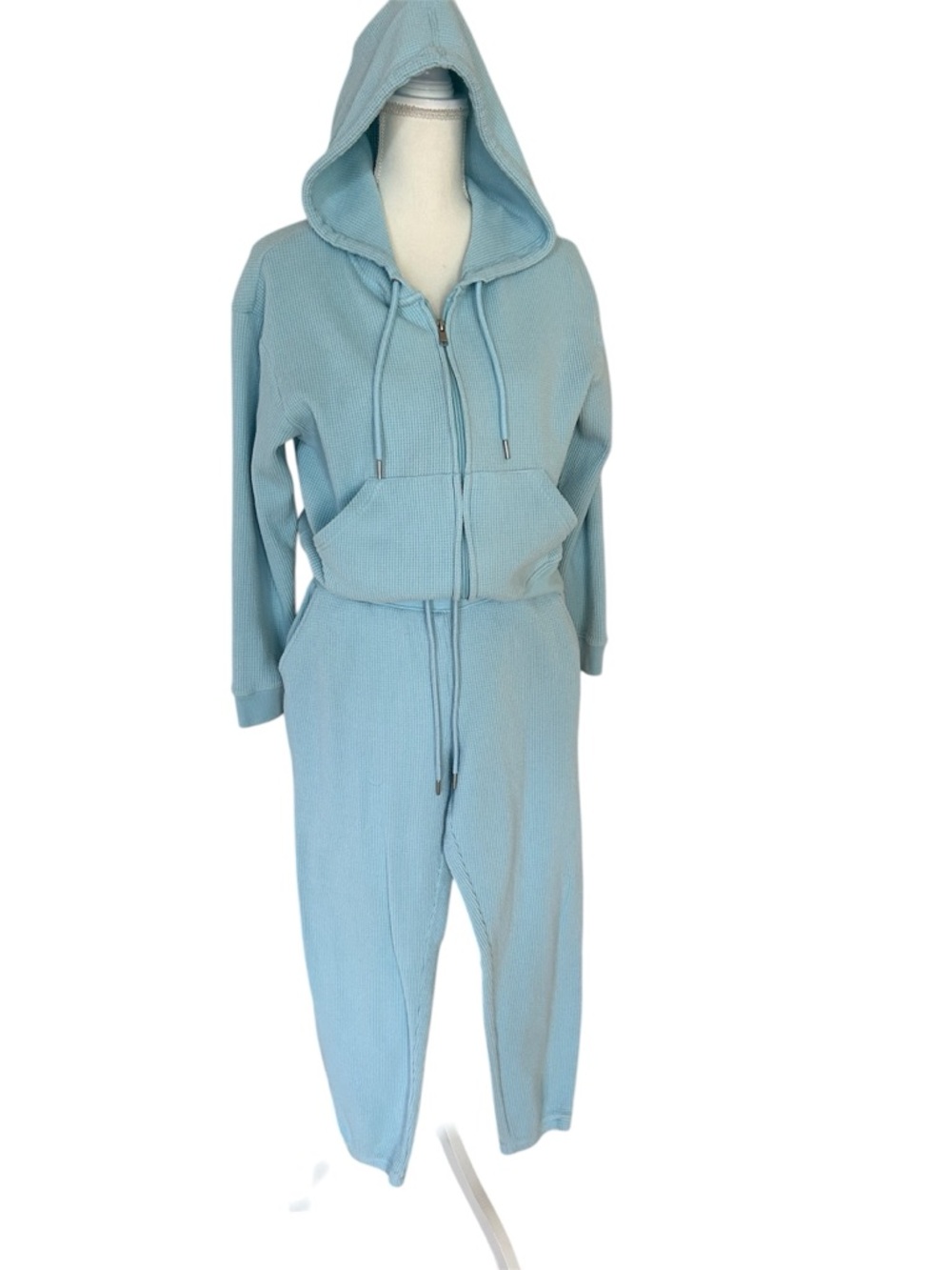 Auden Waffle Knit Hoodie and Jogger Pant set